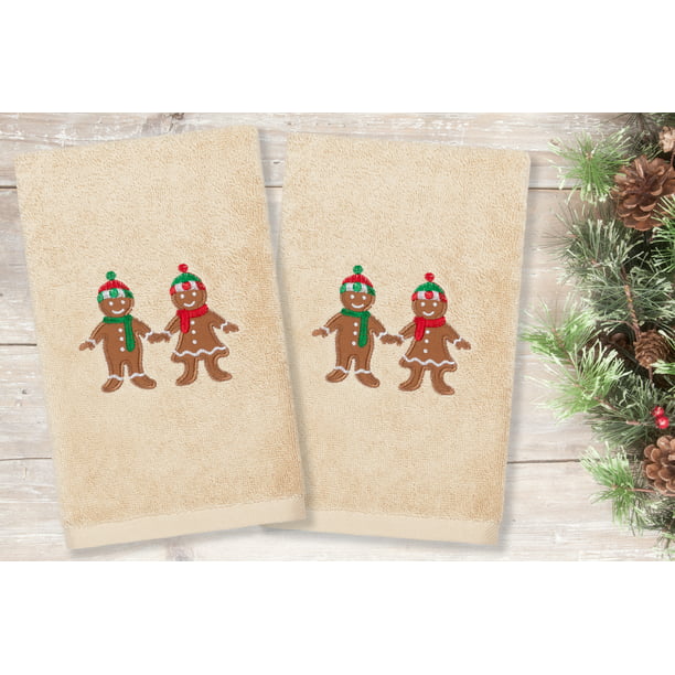 3D Rose Merry Christmas and Happy New Year with Cute Holiday Friends Hand Towel 15 x 22 Multicolor 